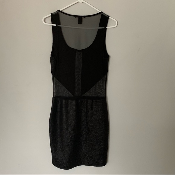 LEATHER/MESH DRESS - Picture 4 of 4